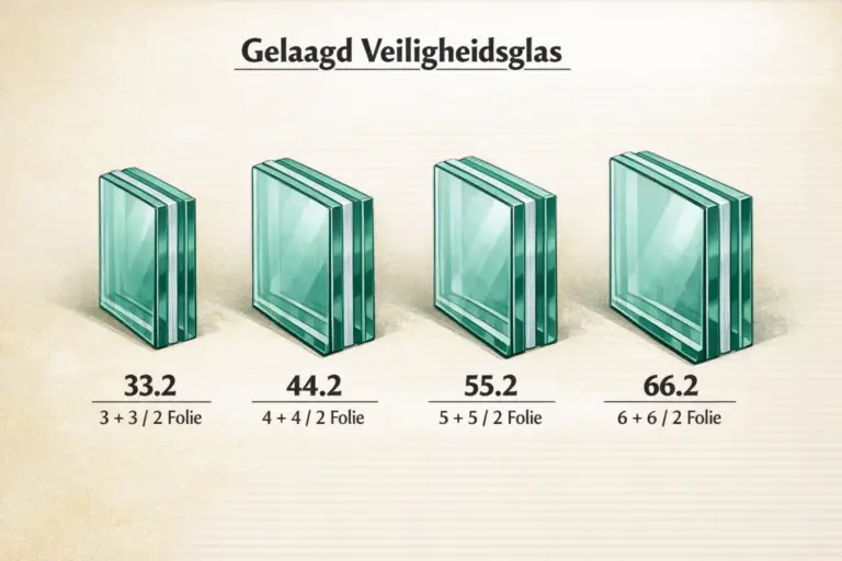 Doorsnede gelaagd gl